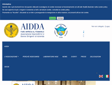 Tablet Screenshot of aidda.org